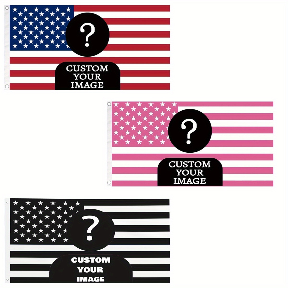 Farming And Agriculture - Bandera americana clásica rosa/negra personalizada, 90x150cm,