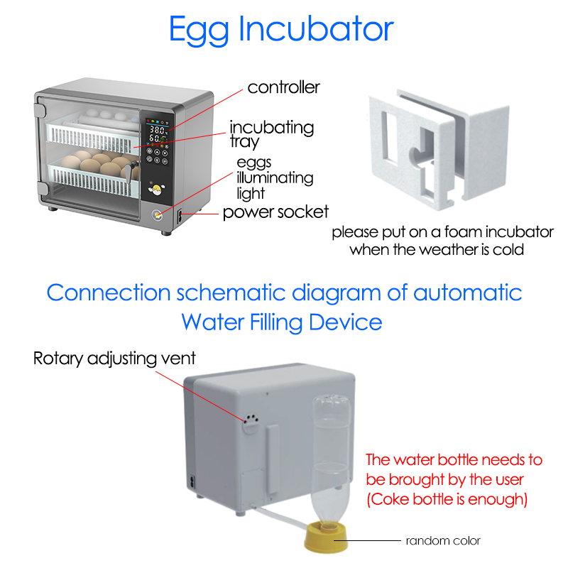 Incubadora de huevos giratoria - Poultry Incubator reseña y precio