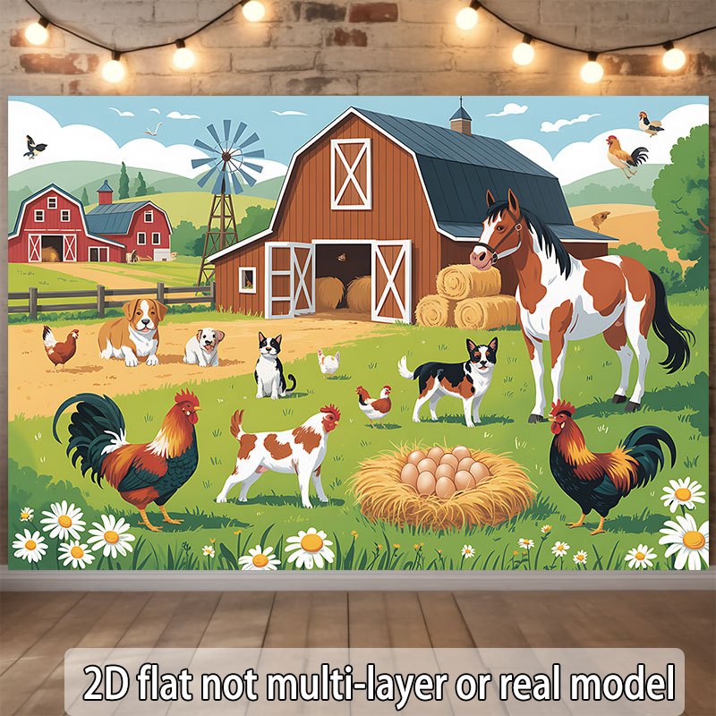 Diseño plano 2D, pancarta de u - Agriculture Farming School reseña y precio