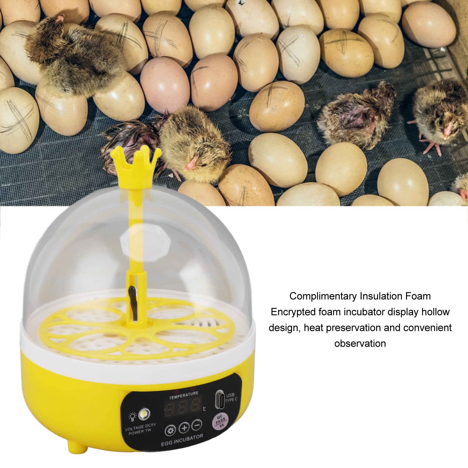 Incubadora de huevos, Control  - Poultry Incubator reseña y precio