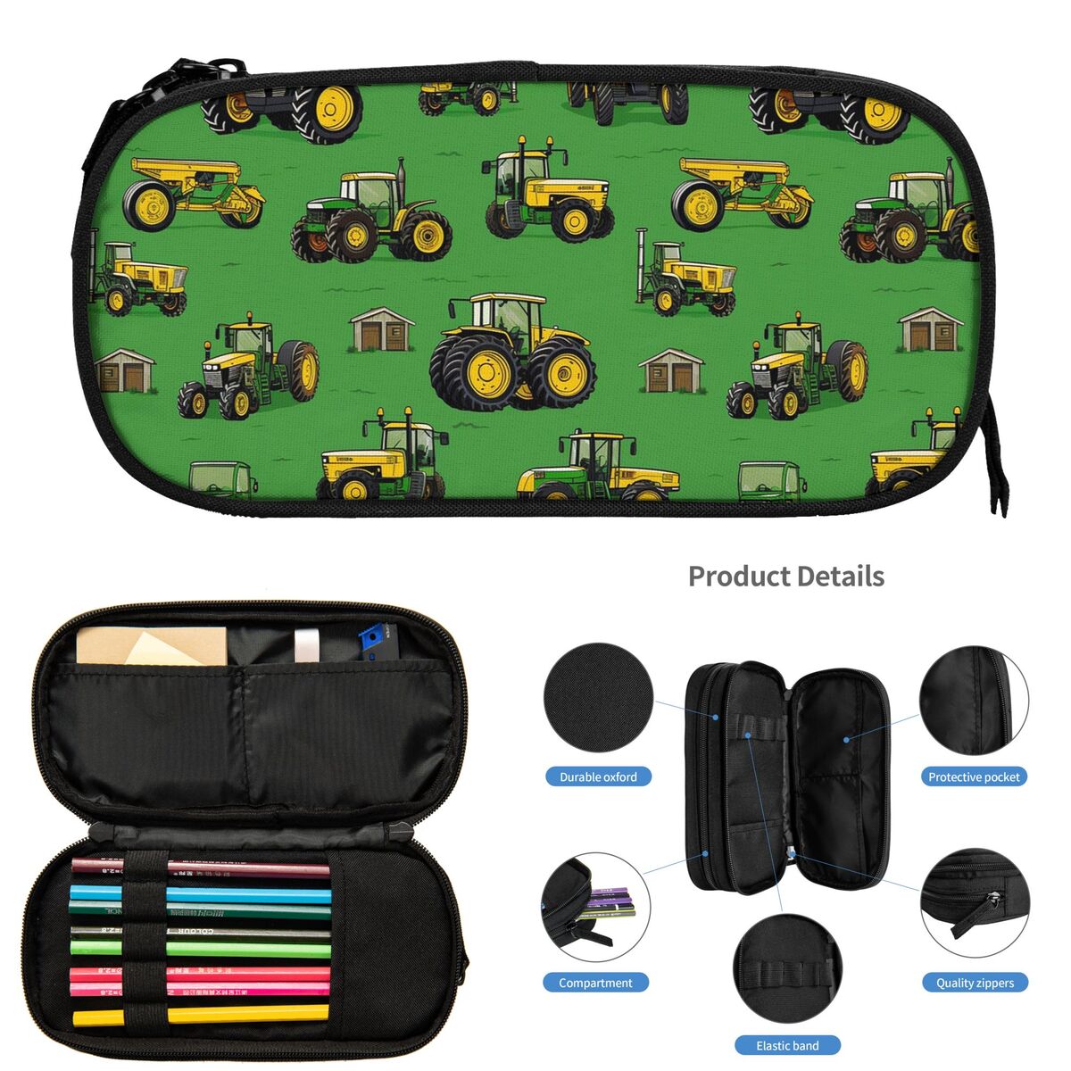 Estuches para lápices con dise - Agriculture Farming School reseña y precio