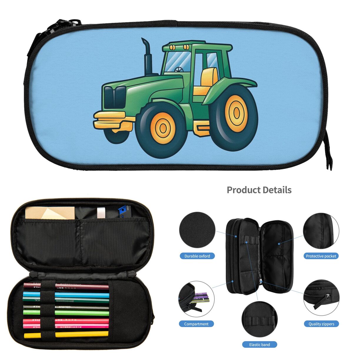 Estuches para lápices con dibu - Agriculture Farming School reseña y precio